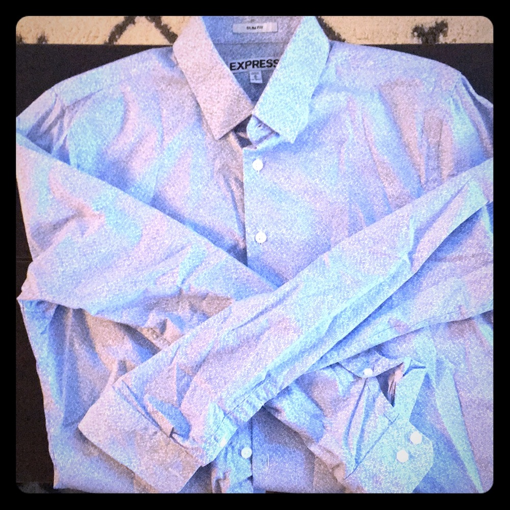 Floral patterned men’s dress shirt